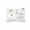 Pillowcase Kids&Cotton Brail Multicolour 45 x 125 cm