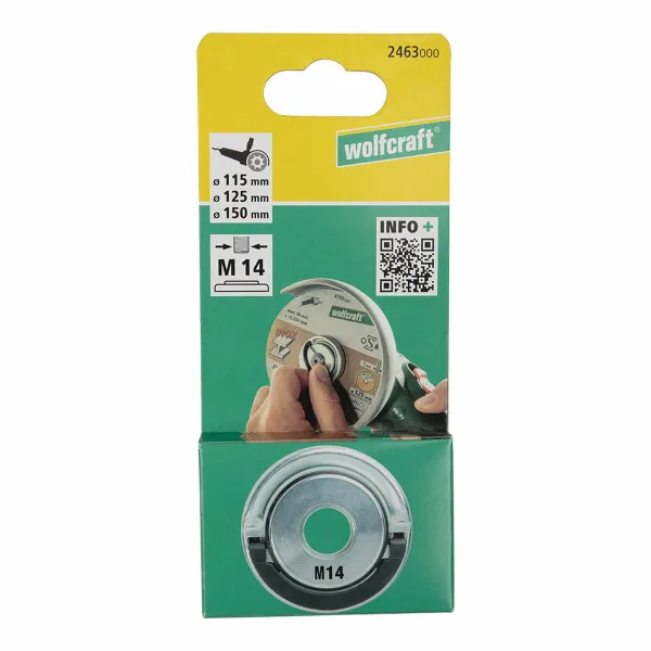 Ātra stiprinājuma uzgriezne leņķa slīpmašīnai Wolfcraft 2463000 Ø 45 mm M14