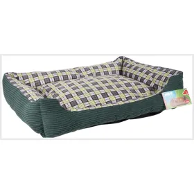 Soft bed sofa for a dog 75 x 58 x 19 cm size. L (green)