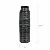 Vase Black Aluminium 9 x 9 x 30,5 cm