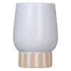 Vase White Ceramic 12,5 x 12,5 x 18 cm