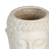 Подставка под цветочный горшок Кремовый терракот Будда Восточный 17,1 x 16,6 x 20 cm