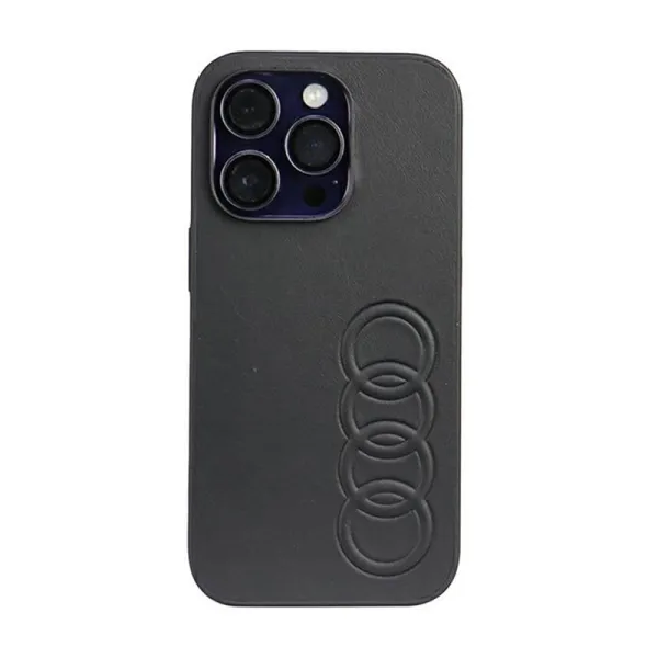 Audi Synthetic Leather - Case for iPhone 14 Pro (Black)