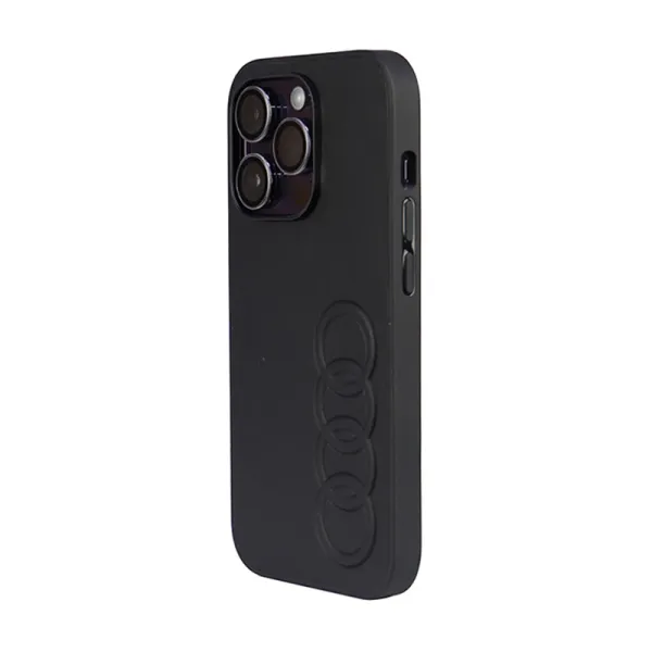 Audi Synthetic Leather - Case for iPhone 14 Pro (Black)