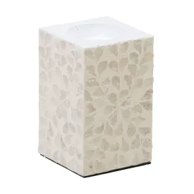 Подсвечник Бежевый Перламутр Деревянный MDF 10,5 x 10,5 x 16 cm