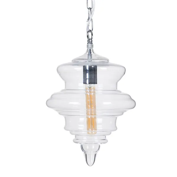 Pakabinamas apšvietimas Sidabras Metalinis Stiklas 40 W 220-240 V 28 x 28 x 36 cm Šiuolaikiškas