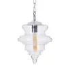 Pakabinamas apšvietimas Sidabras Metalinis Stiklas 40 W 220-240 V 28 x 28 x 36 cm Šiuolaikiškas