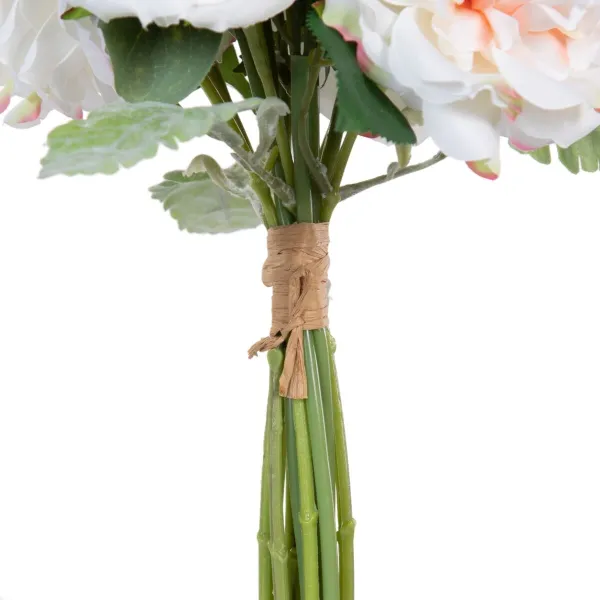 Decorative Flowers Balts Zaļš Rožu 20 x 23 x 41 cm