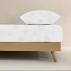 Uzmontēta apakšējā loksne Peppa Pig Balts Pelēks 105 x 200 cm 100% kokvilnas