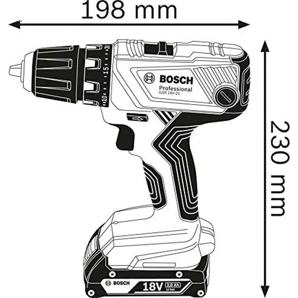 Электрическая отвертка BOSCH GSR 18V-21 55 Nm