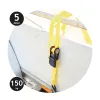 Dunlop - Ratchet Tie Down Strap with Locking Mechanism 5 m / 150 kg 2 pcs