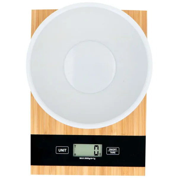Alpina - Digital bamboo kitchen scale 5 kg