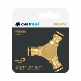 Шланговый соединитель Cellfast Латунь 3 выхода