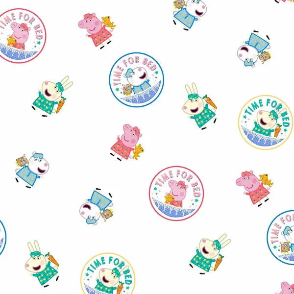Antklodės užvalkalas be užpildo Peppa Pig Time Bed Spalvotas