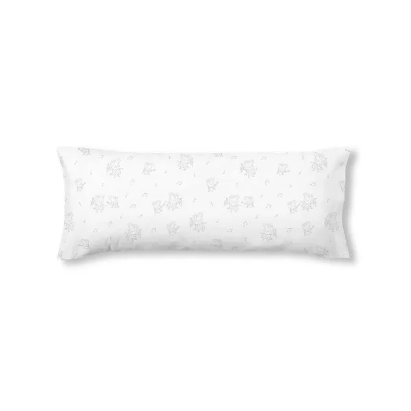 Pagalvės užvalkalas Peppa Pig Pilka Spalvotas 175 Siūlai 45 x 110 cm 100 % medvilnė