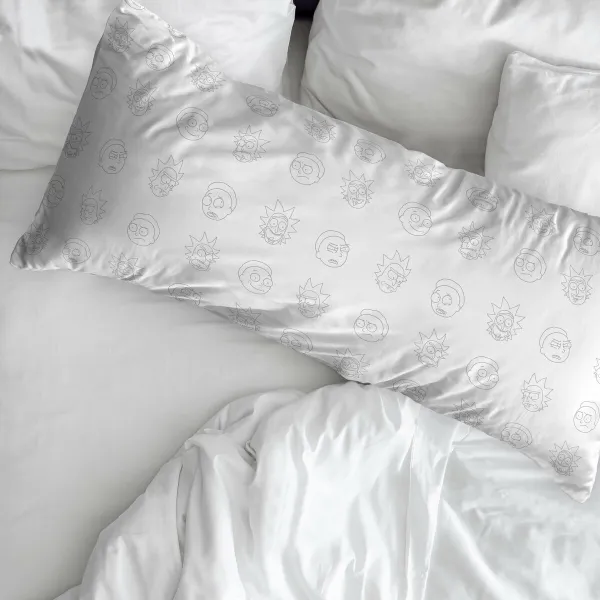 Spilvendrāna Rick and Morty Daudzkrāsains 175 Vītnes buklets 45 x 125 cm 100% kokvilnas Kokvilna