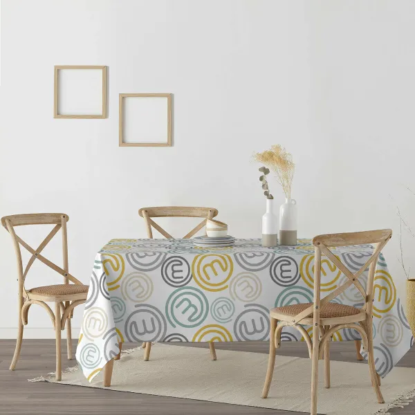 Dėmėms atspari derva dengta staltiesė Belum 0400-25 Spalvotas 200 x 150 cm