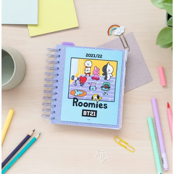 BT21 - Calendar for the school year 2021/2022 (blue)