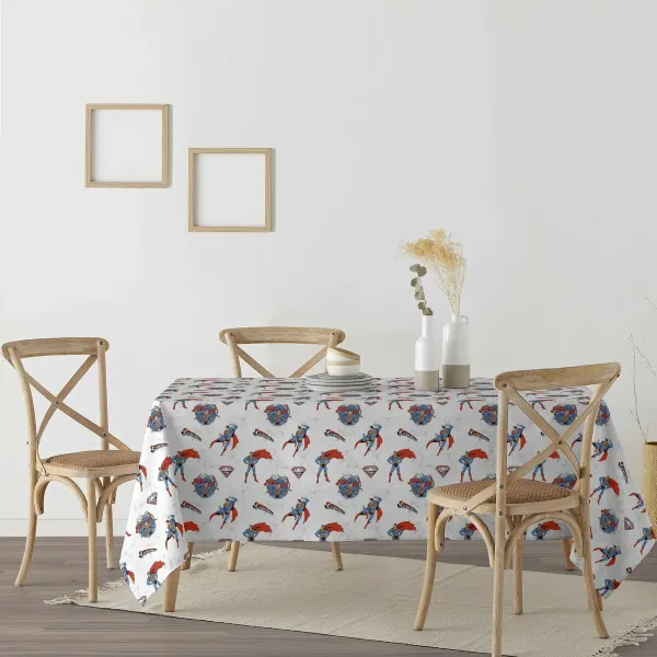 Stain-proof resined tablecloth Superman 05 Multicolour 150 x 150 cm