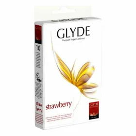 Kondomit Glyde Mansikka 18 cm (10 uds)