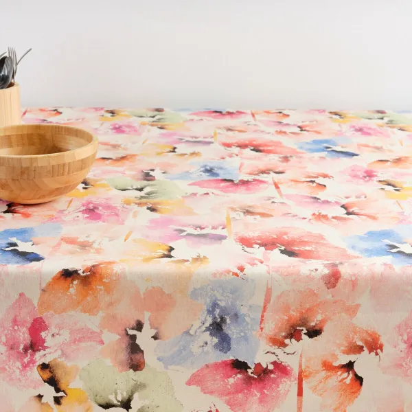 Dėmėms atspari derva dengta staltiesė Belum 0120-408 Spalvotas 300 x 150 cm