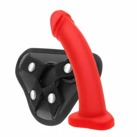 Strap-On Dildo S Pleasures Sarkans/Melns