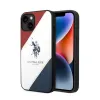 US Polo Assn Tricolor Embossed - Case for iPhone 14 (White)