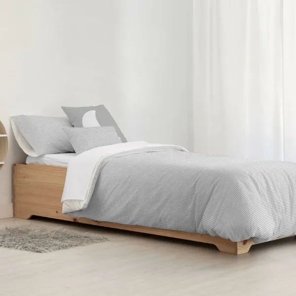 Пододеяльник Kids&Cotton Vichy Серый 155 x 220 cm