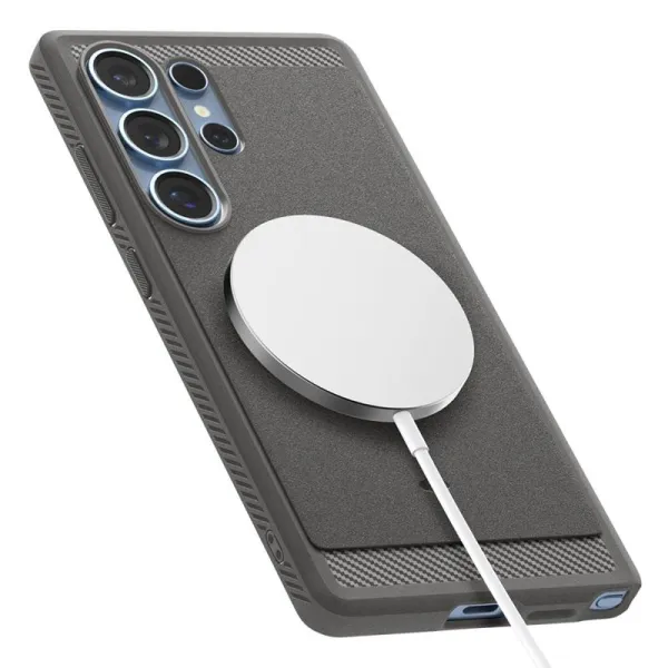 Spigen Rugged Armor Mag MagSafe - Case for Samsung Galaxy S25 Ultra (Marble Grey)