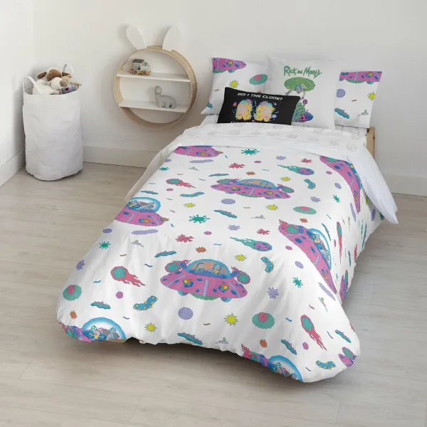 Pussilakana Rick and Morty Universe Monivärinen 175 Langat 220 x 220 cm