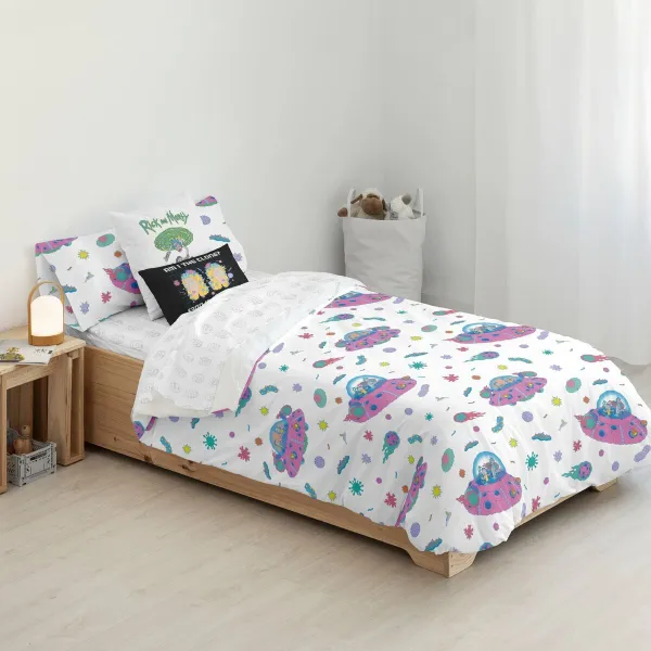 Šiaurės šalių viršelis Rick and Morty Universe Spalvotas 175 Siūlai 180 x 220 cm