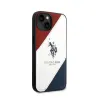 US Polo Assn Tricolor Embossed - Case for iPhone 14 (White)