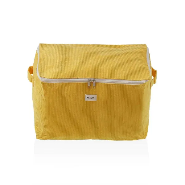 Säilytyslaatikko Versa Corduroy 38 x 26 x 26 cm Keltainen