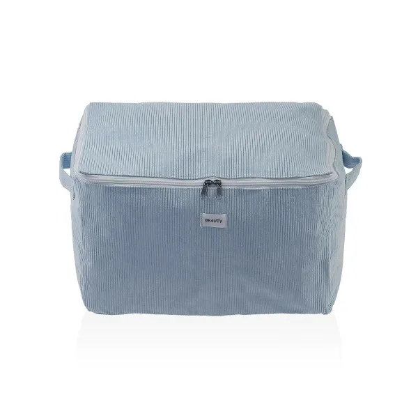 Saugojimo dėžė Versa Corduroy 38 x 26 x 26 cm Mėlyna