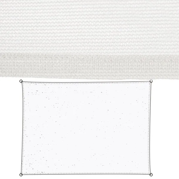Aurinkosuojat Vela sombreo Valkoinen 350 x 1 x 500 cm