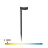 Puutarhan aurinkovaarna Philips Vynce 1,5 W 10,5 x 13,5 x 54 cm Musta Muovinen Neliö (2700 K) (Lämmin valkoinen) (1 osaa)