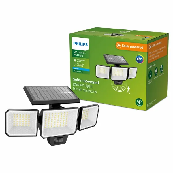 Солнечный фокус Philips 8,7 W 5000 K 29 x 11,7 x 16,8 cm Чёрный Солнечный