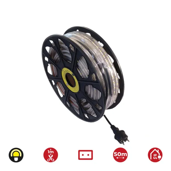 LED strēmeles EDM 72705 Dzeltens 4,2 W x 1 m 50 m 350 lm