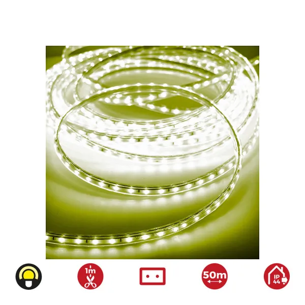 LED strēmeles EDM 72705 Dzeltens 4,2 W x 1 m 50 m 350 lm