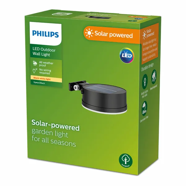 Настенный светильник Philips 1,5 W 200 Lm Солнечный Круглый (2700 K)