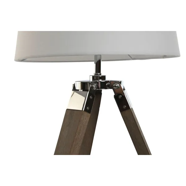 Stalinė lempa Home ESPRIT Balta Ruda Medžio 36 x 36 x 60 cm
