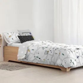 Pussilakana Kids&Cotton Brail Valkoinen 180 x 220 cm