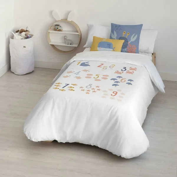 Пододеяльник Kids&Cotton Vikram Белый 180 x 220 cm