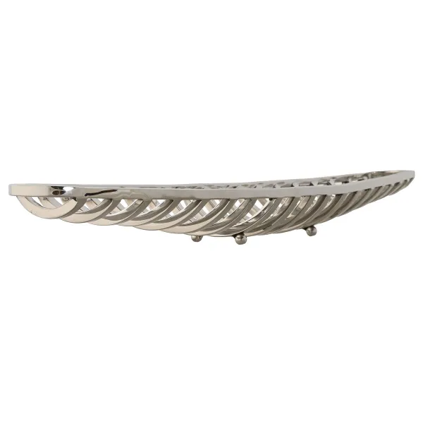 Galda rotājums Home ESPRIT Sudrabains Tērauds 51 x 12 x 6 cm