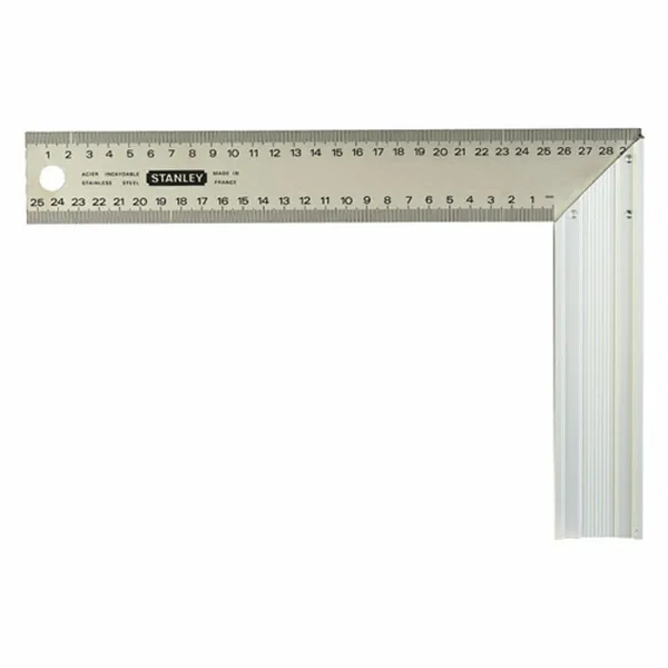 Угловой квадрат Stanley 1-45-687 Серый Сталь 40 x 1 x 20 cm