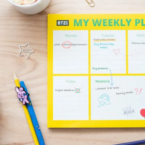 BT21 - Weekly planner 54 A4 pages