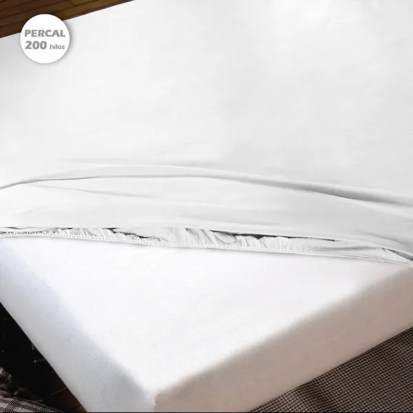Sovitettu pohja-arkki Hosteline IRIS PREMIUM Valkoinen Sänky 90