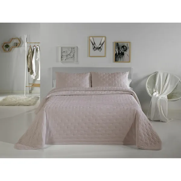 Lovatiesė (antklodė) Pierre Cardin DOTS Rožinė Lova 135 (3 Dalys)