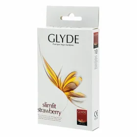Kondomit Glyde Mansikka 17 cm (10 uds)