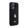 Karl Lagerfeld Gripstand Saffiano Choupette Pins - iPhone 13 Pro Max Case (black)